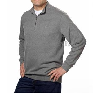 Greg Norman grey half zip pullover